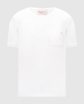 Valentino Біла футболка з логотипом 6V3MG16XAQ5