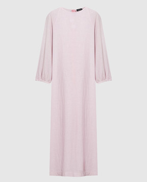 ANNECLAIRE Розовое платье из льна D0686405