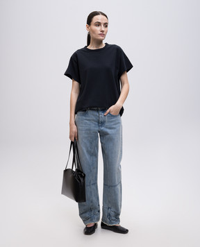 Jil Sander Голубые джинсы с эффектом потертости J02KA0332J46463