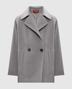 Max Mara Сіре пальто ARIANO з вовни ARIANO