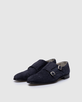 Kiton Синие замшевые монки USSTULIN00402