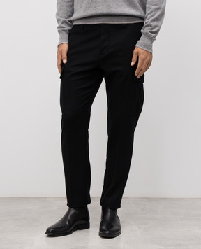 Cashmere&Whiskey Черные карго из шерсти и кашемира 02583R0497