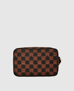 Sprayground Дитячий коричневий несесер з принтом 910B7510NSZ