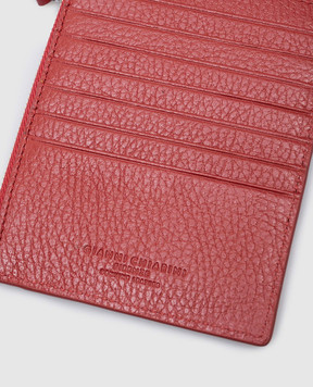 Gianni Chiarini Червоне шкіряне портмоне з логотипом PFWBW13755GRN