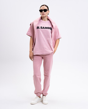Jil Sander Рожева футболка з принтом логотипа J53GC0009J45148
