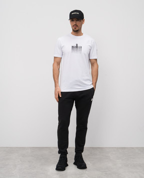 Moncler Біла футболка з принтом логотипа K10918C0002989A17