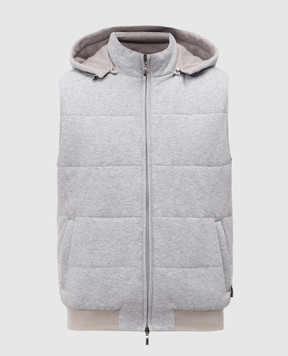 Doriani Cashmere Сірий меланжевий жилет A403CAPJ36N2