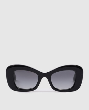 Alexander McQueen Черные очки с логотипом 760631J0749