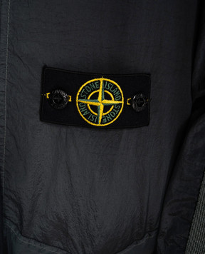 Stone Island Дитячий зелений бомбер зі знімним патчем логотипа 81164091968