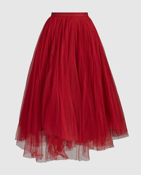 Marc Le Bihan Красная юбка с шелком 25011