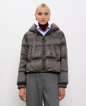 Max Mara Сірий укорочений пуховик SEIE SEIE
