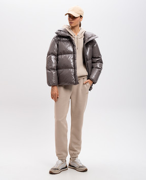 Mackage Бежеве худі с фактурним логотипом KRYSR