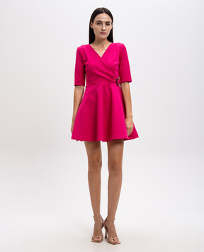 Versace Jeans Couture Розовое платье мини в стиле барокко 77HAO932N0394