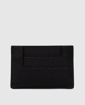 Tom Ford Черный кожаный картхолдер с металлическим логотипом. S0466LCL095G
