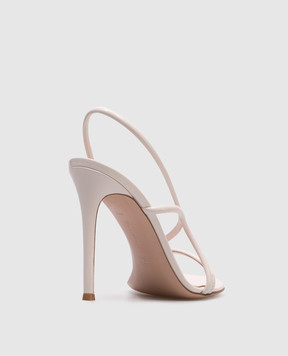 Gianvito Rossi Бежевые кожаные босоножки G3249615RIC