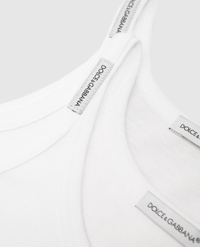 Dolce&Gabbana Дитячий набір білих майок L4J702ON00H