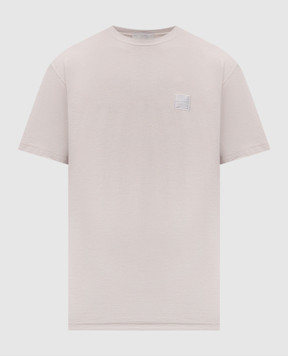 Stone Island Бежевая футболка с логотипом K1S152100008S0F11