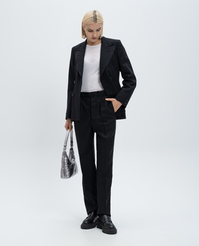 Maison Margiela Чорні штани з вовною S51KA0599S49892