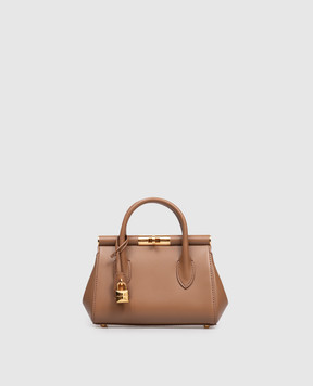Dolce&Gabbana Коричневая кожаная сумка Day Mini Marlene BB7744A3G19