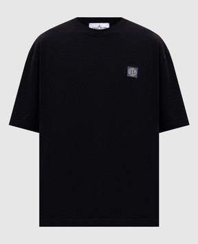 Stone Island Чорна футболка з нашивкою логотипа K2S152100025S0115