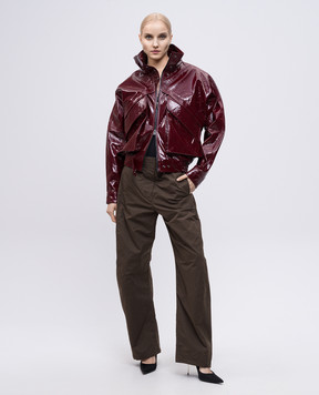 Magda Butrym Штани кольоу хакі PANTS01101425