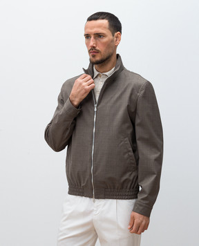 Brunello Cucinelli Коричневая куртка из шерсти MM4506424