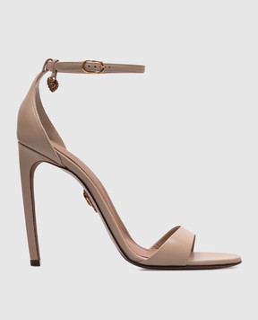 Dolce&Gabbana Бежевый кожаные босоножки CR1775A5738