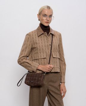 Gianni Chiarini Коричнева замшева сумка крос-боді Nora BS10224CMCOCCO