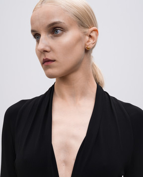 Versace Золотисті сережки з емблемою Medusa DG25591DMT1