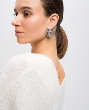 Versace Серебряные серьги Medusa Head 10163671A00620