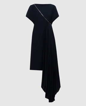 Christian Dior Синя сукня із шовку асиметричного крою 4C21929A1636