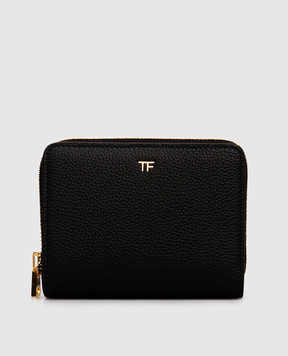 Tom Ford Чорне шкіряне портмоне з монограмою логотипа S0524LCL095G