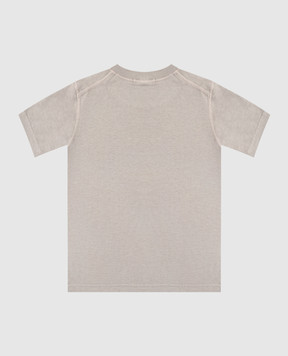 Stone Island Дитяча сіра футболка з нашивкою емблеми логотипа K2S162100006S005034