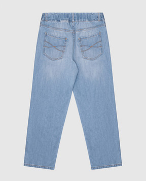 Brunello Cucinelli Детские джинсы с логотипом логотип BE645D306B