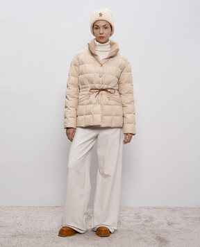 Moncler Бежева пухова куртка Antigone K20931A0023954A81