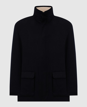 Cashmere&Whiskey Синяя куртка из кашемира CW0021000
