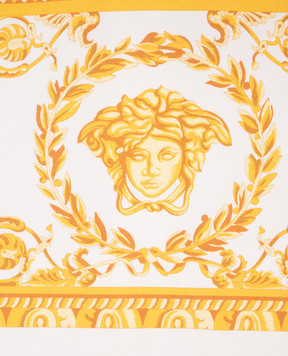 Versace Дитяча біла куртка з принтом логотипа 10182861A13186