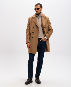 Cashmere&Whiskey Бежевий джемпер з вовни мериноса 77397