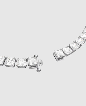 Swarovski Сріблясте кольє Matrix Tennis з кристалами 5599153