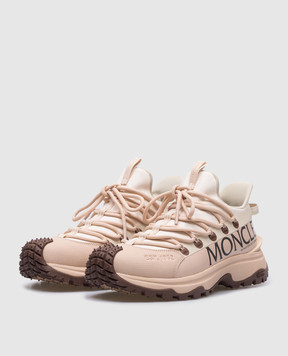 Moncler Бежевые кроссовки Trailgrip Lite 2 с принтом логотипа J209B4M00130M3457