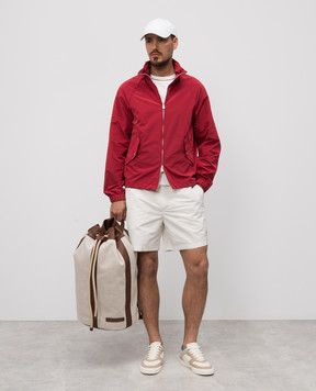 Brunello Cucinelli Белые шорты для плавания с принтом логотипа MW817052P