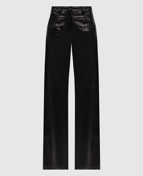 Brunello Cucinelli Черные кожаные брюки M0NGIP8483