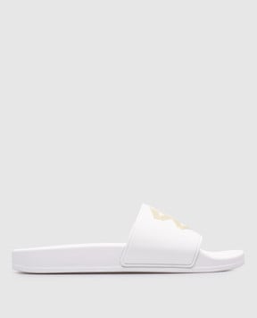 Balenciaga Белые слайдеры с принтом логотипа 689030W1SA2