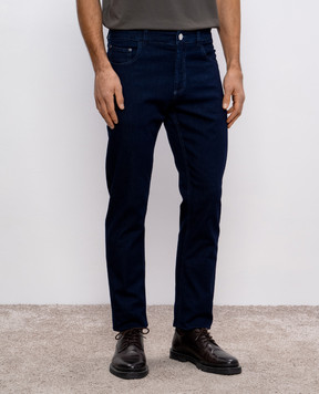 Cashmere&Whiskey Синие джинсы с логотип патч DENIMSTRETCH871