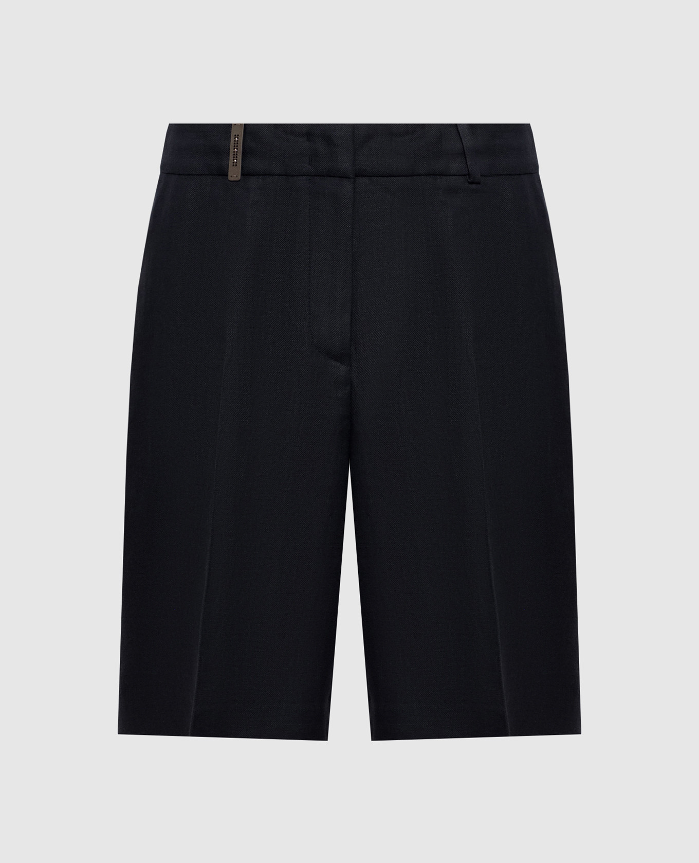 

Синие шорты из льна, Синий, Шорты