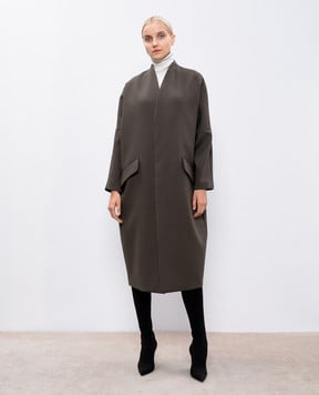 Maison Margiela MM6 Пальто кольору хакі з вовною S52AA0175M35154