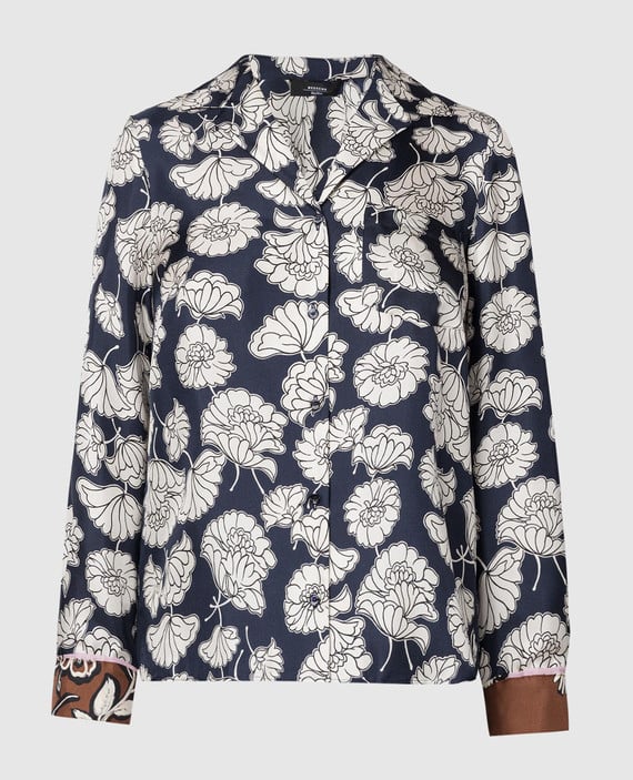 Blue Palla blouse in floral print