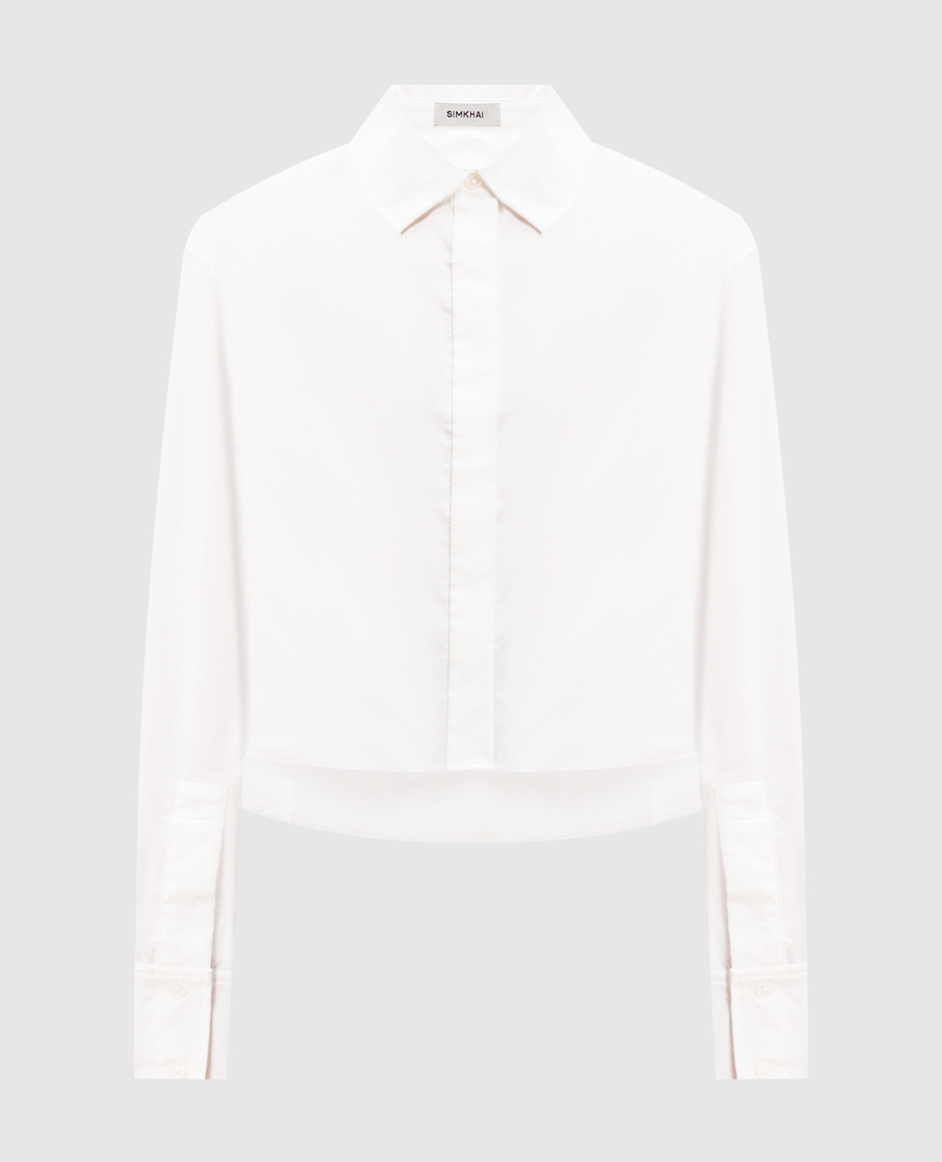 

Белая укороченная рубашка Renata, Белый, Рубашки