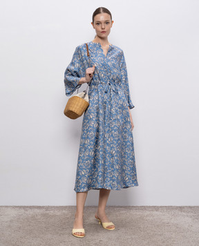 Max Mara Блакитна сукня VANESSA із шовку VANESSA