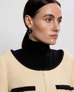 Valentino Чорні сережки Coeur Royal з емблемою 7W2J0AE4MJP